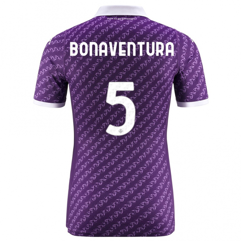 Kandiny Kinder Giacomo Bonaventura #5 Violett Heimtrikot Trikot 2023/24 T-Shirt Österreich