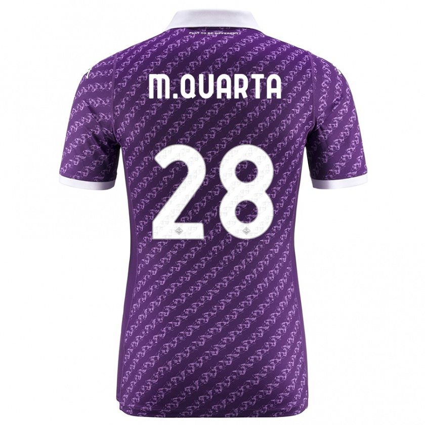 Kandiny Bambino Maglia Lucas Martínez Quarta #28 Viola Kit Gara Home 2023/24 Maglietta