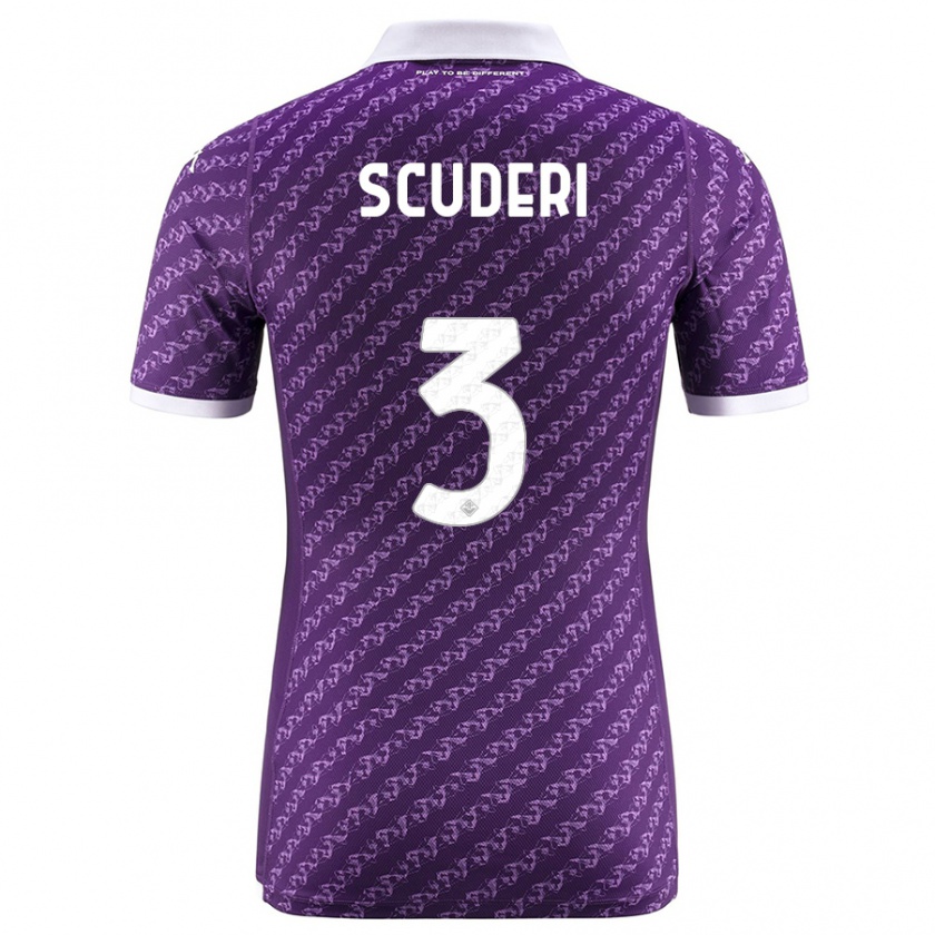 Kandiny Kinder Giulio Scuderi #3 Violett Heimtrikot Trikot 2023/24 T-Shirt Österreich