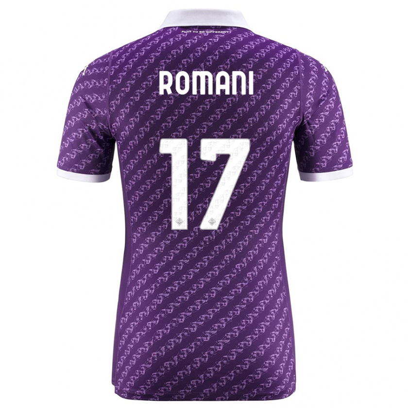 Kandiny Kinder Lorenzo Romani #17 Violett Heimtrikot Trikot 2023/24 T-Shirt Österreich