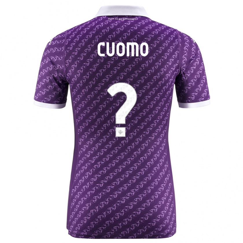 Kandiny Bambino Maglia Raffaele Cuomo #0 Viola Kit Gara Home 2023/24 Maglietta