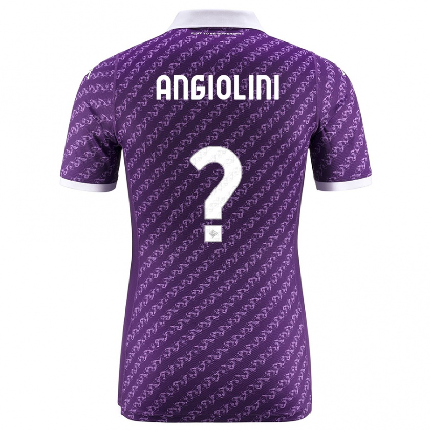 Kandiny Bambino Maglia Gianmarco Angiolini #0 Viola Kit Gara Home 2023/24 Maglietta