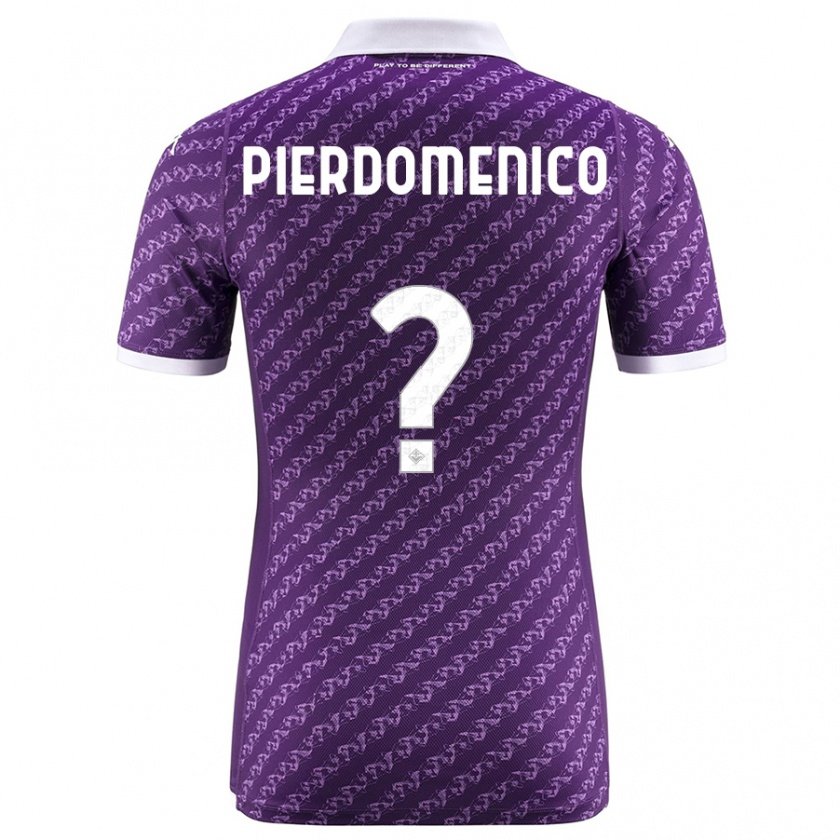 Kandiny Bambino Maglia Jacopo Di Pierdomenico #0 Viola Kit Gara Home 2023/24 Maglietta