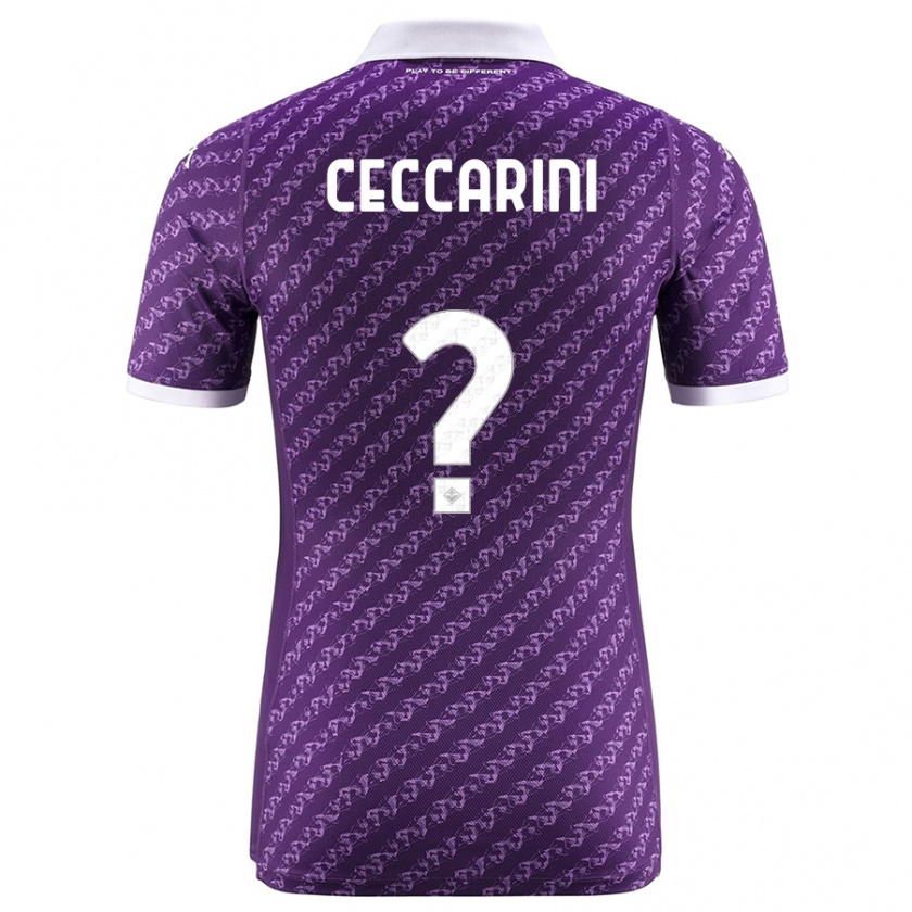 Kandiny Kinder Mattia Ceccarini #0 Violett Heimtrikot Trikot 2023/24 T-Shirt Österreich