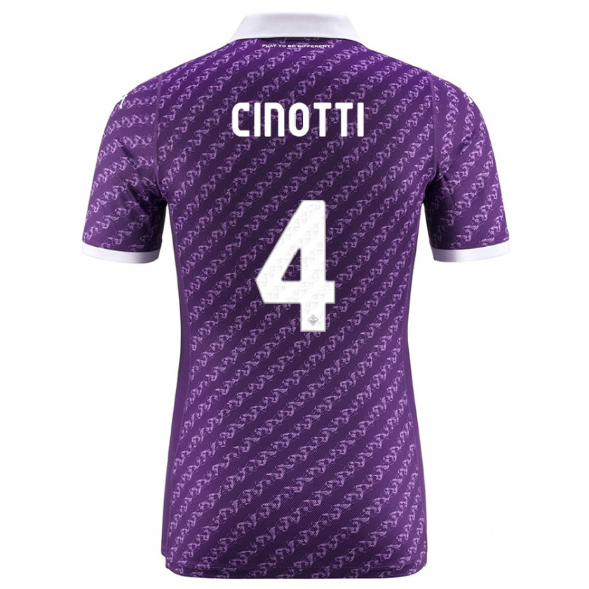 Kandiny Kinder Norma Cinotti #4 Violett Heimtrikot Trikot 2023/24 T-Shirt Österreich