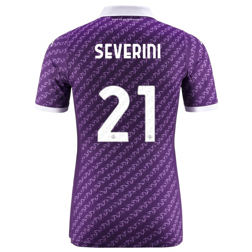 Kandiny Bambino Maglia Emma Severini #21 Viola Kit Gara Home 2023/24 Maglietta