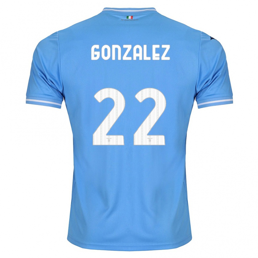 Kandiny Bambino Maglia Diego González #22 Blu Kit Gara Home 2023/24 Maglietta