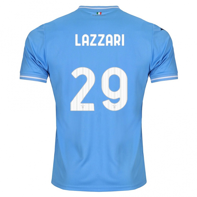 Kandiny Kinder Manuel Lazzari #29 Blau Heimtrikot Trikot 2023/24 T-Shirt Österreich