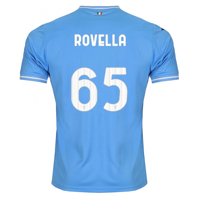 Kandiny Bambino Maglia Nicolò Rovella #65 Blu Kit Gara Home 2023/24 Maglietta