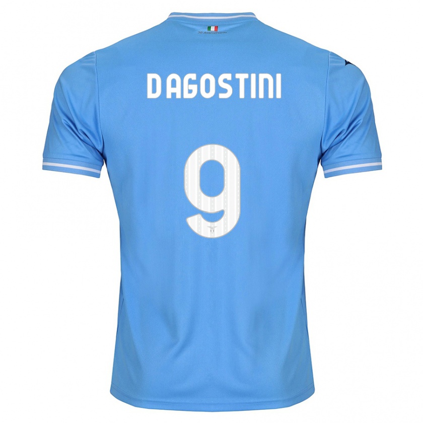 Kandiny Kinder Lorenzo D'agostini #9 Blau Heimtrikot Trikot 2023/24 T-Shirt Österreich