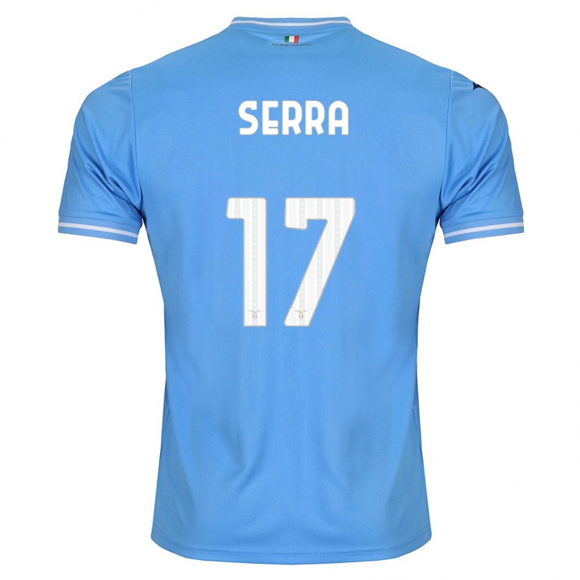 Kandiny Kinder Federico Serra #17 Blau Heimtrikot Trikot 2023/24 T-Shirt Österreich