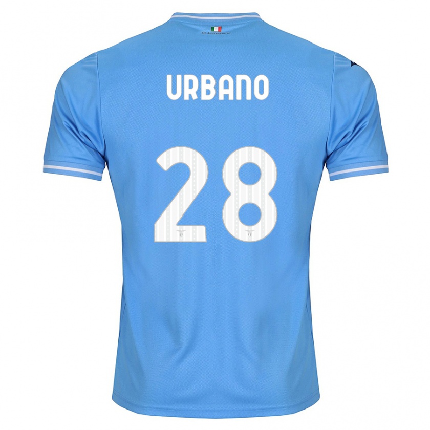 Kandiny Kinder Nicolò Urbano #28 Blau Heimtrikot Trikot 2023/24 T-Shirt Österreich