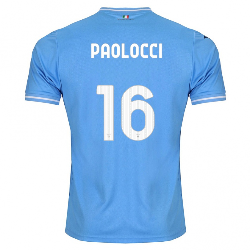 Kandiny Kinderen Gabriele Paolocci #16 Blauw Thuisshirt Thuistenue 2023/24 T-Shirt België