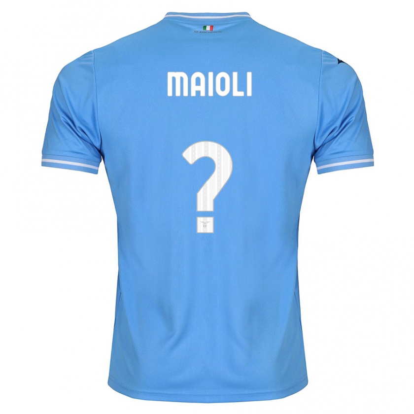 Kandiny Kinderen Francesco Maioli #0 Blauw Thuisshirt Thuistenue 2023/24 T-Shirt België