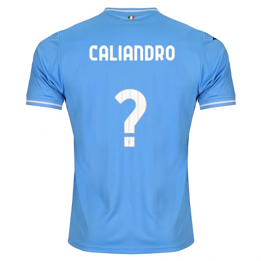 Kandiny Kinderen Stanislao Caliandro #0 Blauw Thuisshirt Thuistenue 2023/24 T-Shirt België