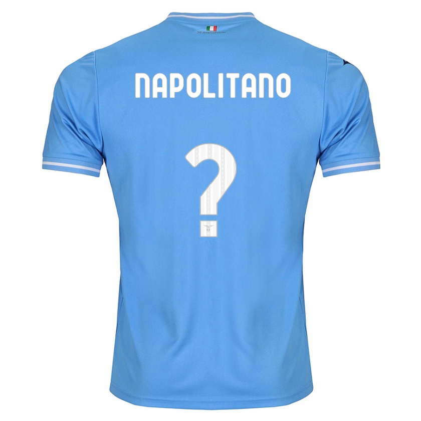 Kandiny Kinderen Federico Napolitano #0 Blauw Thuisshirt Thuistenue 2023/24 T-Shirt België