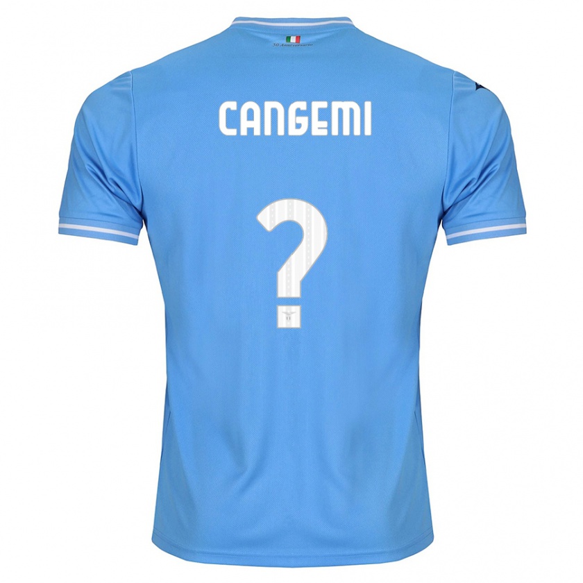 Kandiny Kinderen Emanuele Cangemi #0 Blauw Thuisshirt Thuistenue 2023/24 T-Shirt België