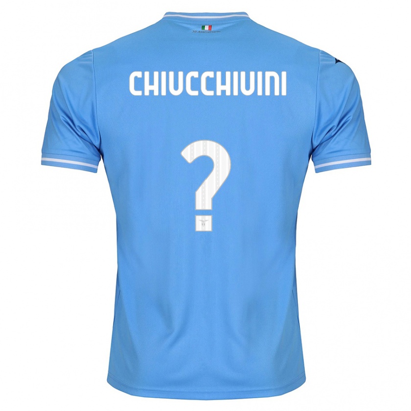 Kandiny Kinderen Lorenzo Chiucchiuini #0 Blauw Thuisshirt Thuistenue 2023/24 T-Shirt België