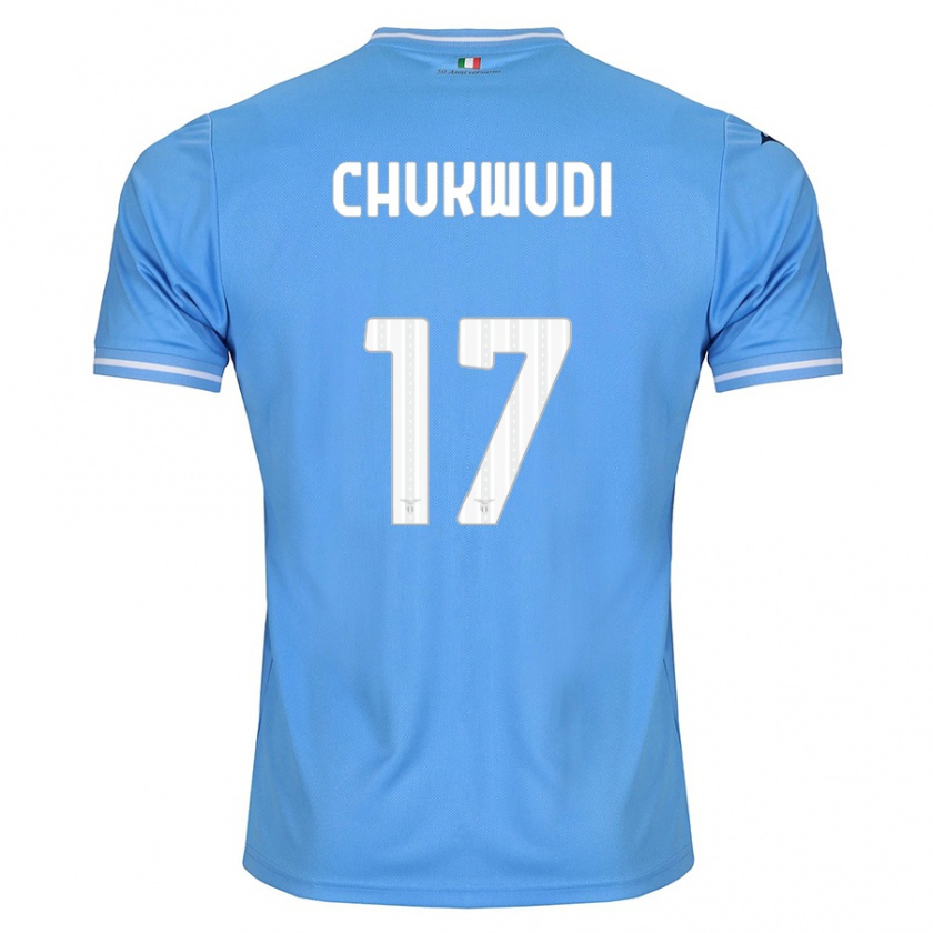 Kandiny Kinderen Ogonna Franca Chukwudi #17 Blauw Thuisshirt Thuistenue 2023/24 T-Shirt België