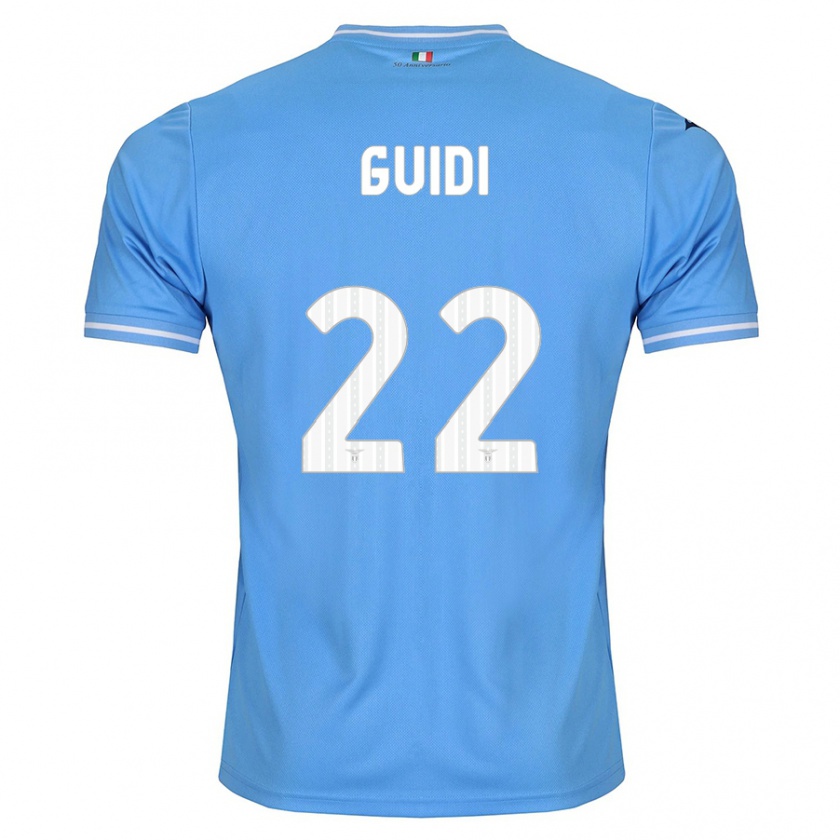 Kandiny Bambino Maglia Emma Guidi #22 Blu Kit Gara Home 2023/24 Maglietta