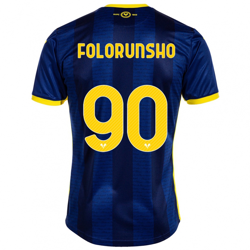 Kandiny Bambino Maglia Michael Folorunsho #90 Marina Militare Kit Gara Home 2023/24 Maglietta