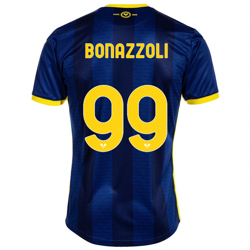 Kandiny Bambino Maglia Federico Bonazzoli #99 Marina Militare Kit Gara Home 2023/24 Maglietta