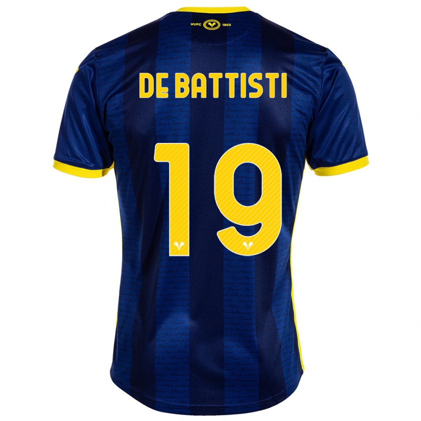 Kandiny Niño Camiseta Davide De Battisti #19 Armada 1ª Equipación 2023/24 La Camisa México