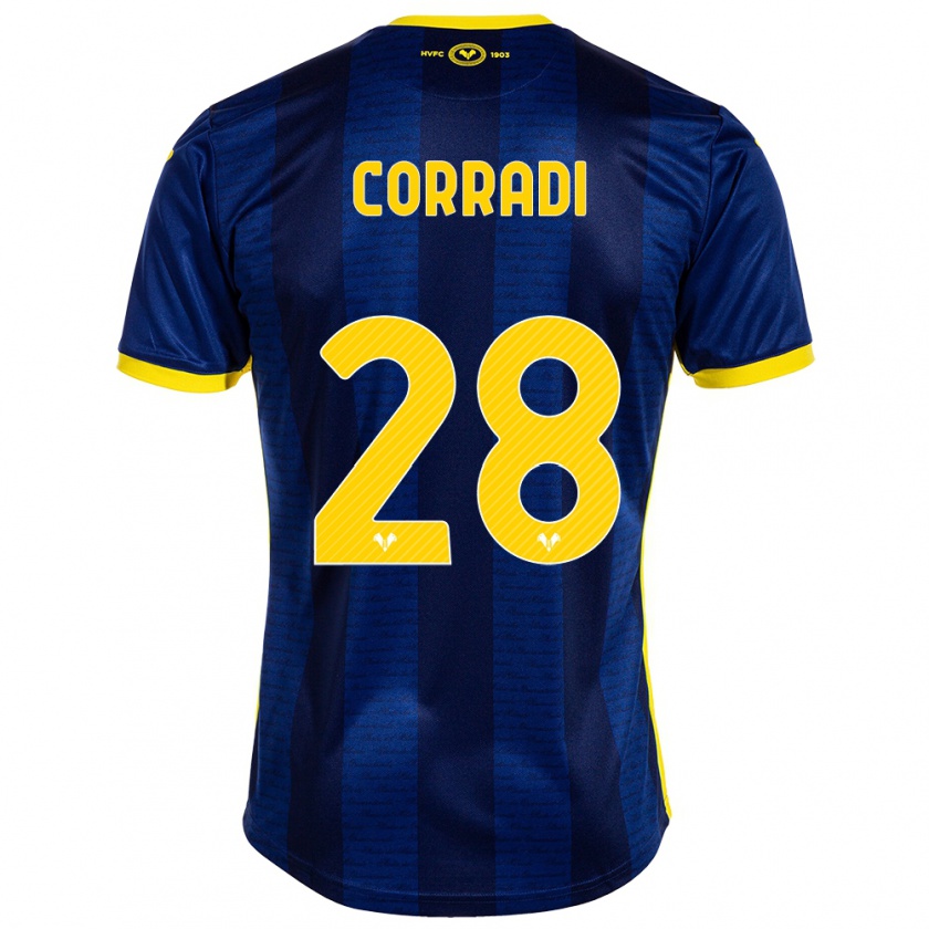 Kandiny Bambino Maglia Christian Corradi #28 Marina Militare Kit Gara Home 2023/24 Maglietta