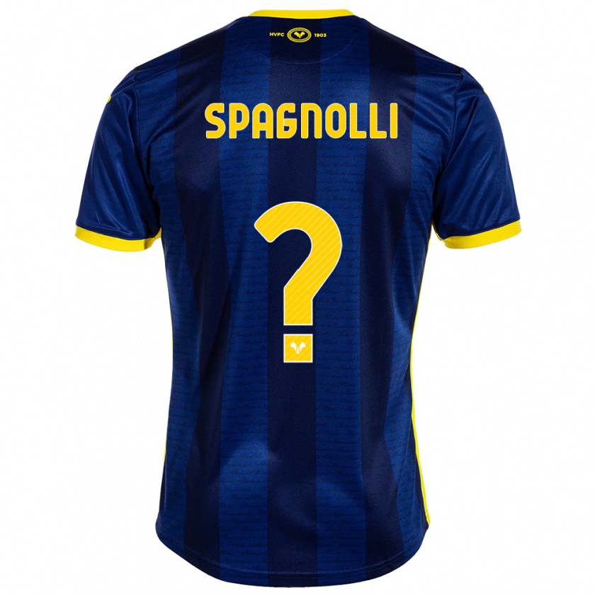 Kandiny Bambino Maglia Matteo Spagnolli #0 Marina Militare Kit Gara Home 2023/24 Maglietta