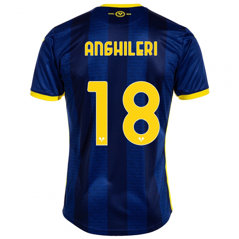 Kandiny Bambino Maglia Federica Anghileri #18 Marina Militare Kit Gara Home 2023/24 Maglietta