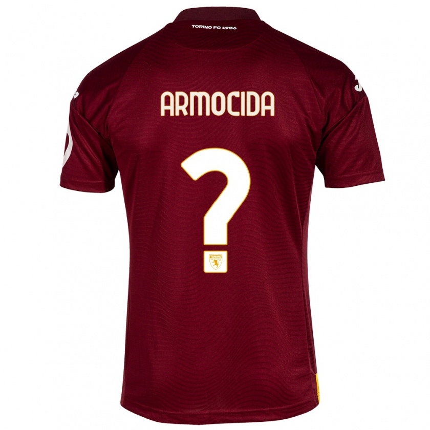 Kandiny Kinderen Simone Armocida #0 Donkerrood Thuisshirt Thuistenue 2023/24 T-Shirt België