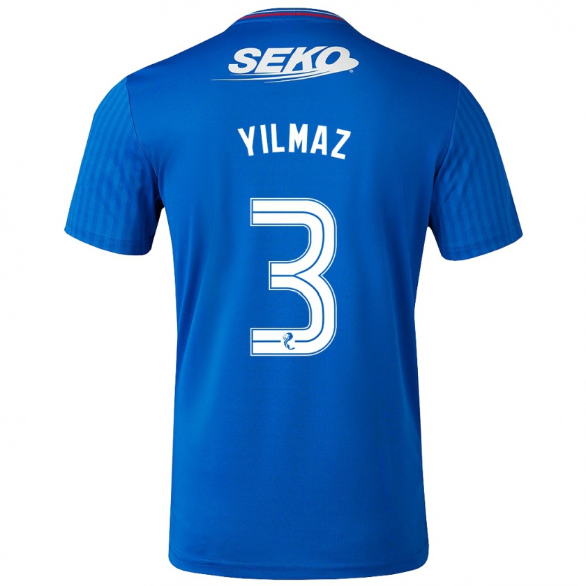 Kandiny Niño Camiseta Rıdvan Yılmaz #3 Azul 1ª Equipación 2023/24 La Camisa México