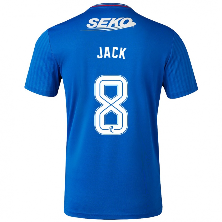 Kandiny Kinder Ryan Jack #8 Blau Heimtrikot Trikot 2023/24 T-Shirt Österreich