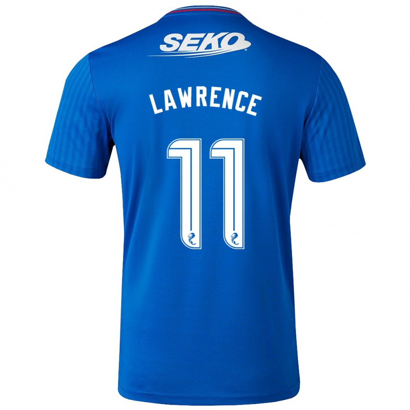 Kandiny Kinder Tom Lawrence #11 Blau Heimtrikot Trikot 2023/24 T-Shirt Österreich