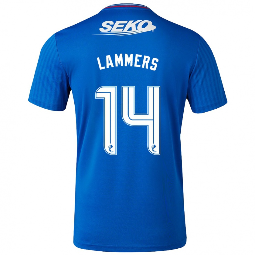 Kandiny Kinder Sam Lammers #14 Blau Heimtrikot Trikot 2023/24 T-Shirt Österreich