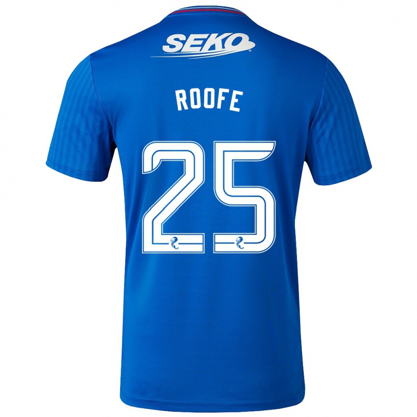 Kandiny Niño Camiseta Kemar Roofe #25 Azul 1ª Equipación 2023/24 La Camisa