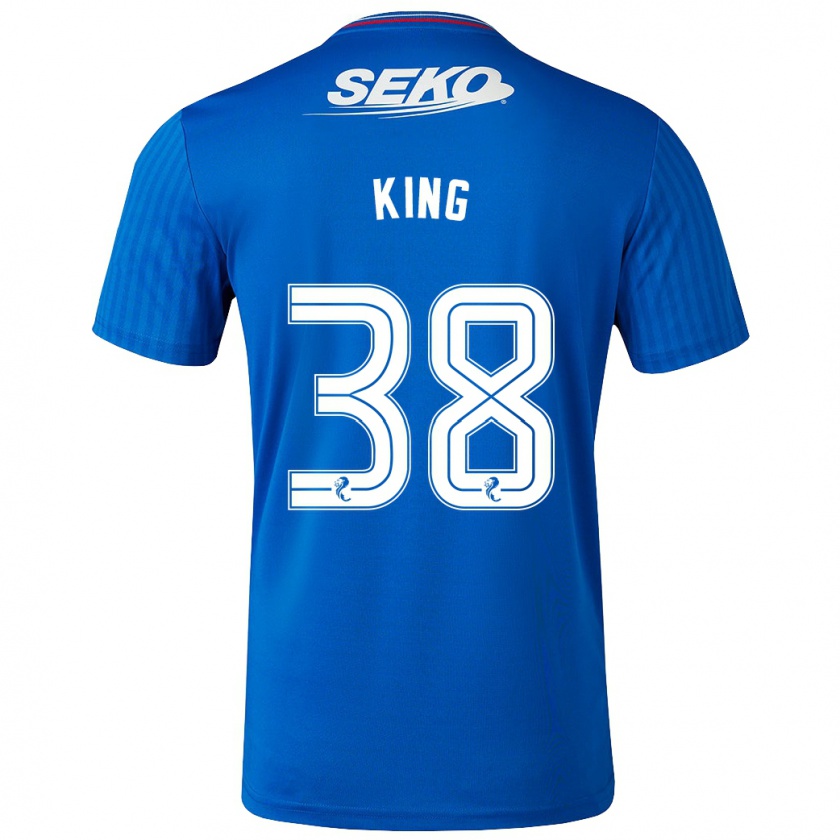 Kandiny Niño Camiseta Leon King #38 Azul 1ª Equipación 2023/24 La Camisa México