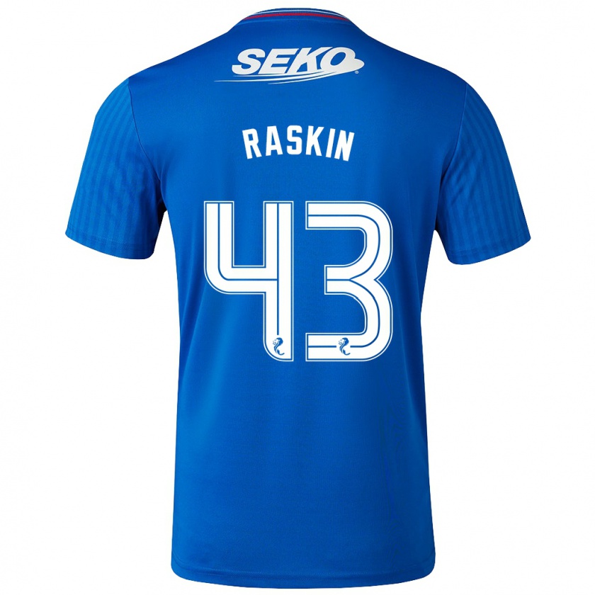 Kandiny Niño Camiseta Nicolas Raskin #43 Azul 1ª Equipación 2023/24 La Camisa