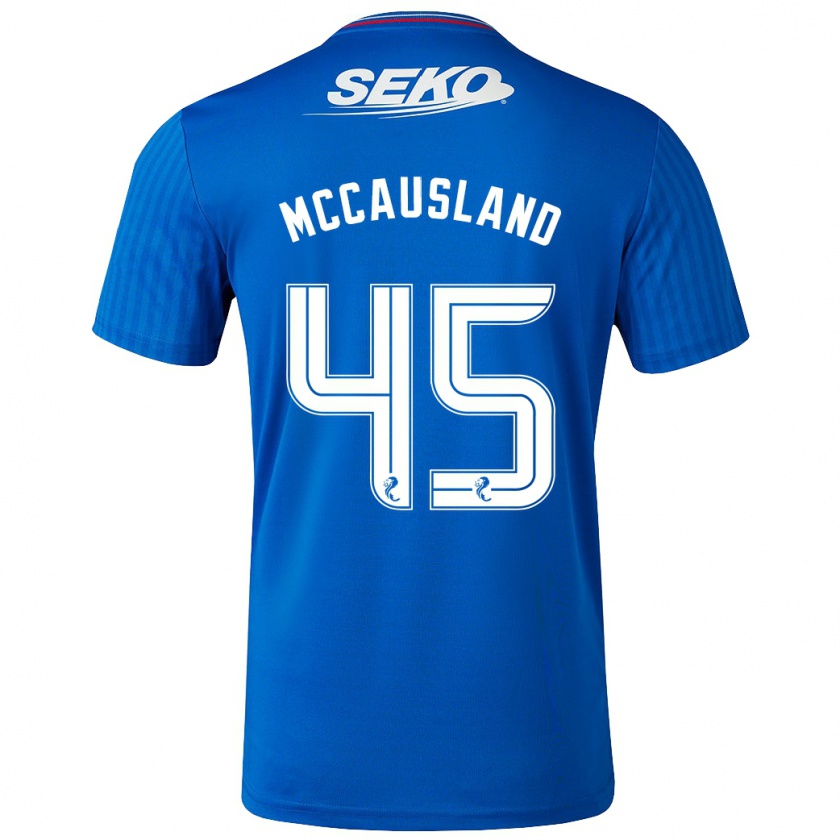 Kandiny Niño Camiseta Ross Mccausland #45 Azul 1ª Equipación 2023/24 La Camisa