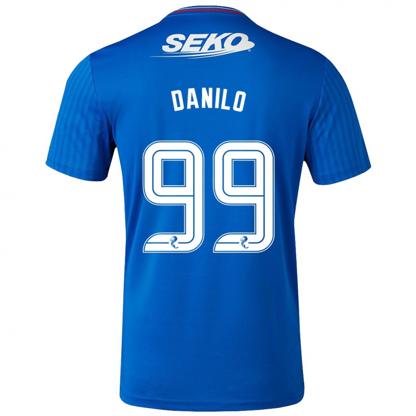 Kandiny Kinderen Danilo #99 Blauw Thuisshirt Thuistenue 2023/24 T-Shirt België