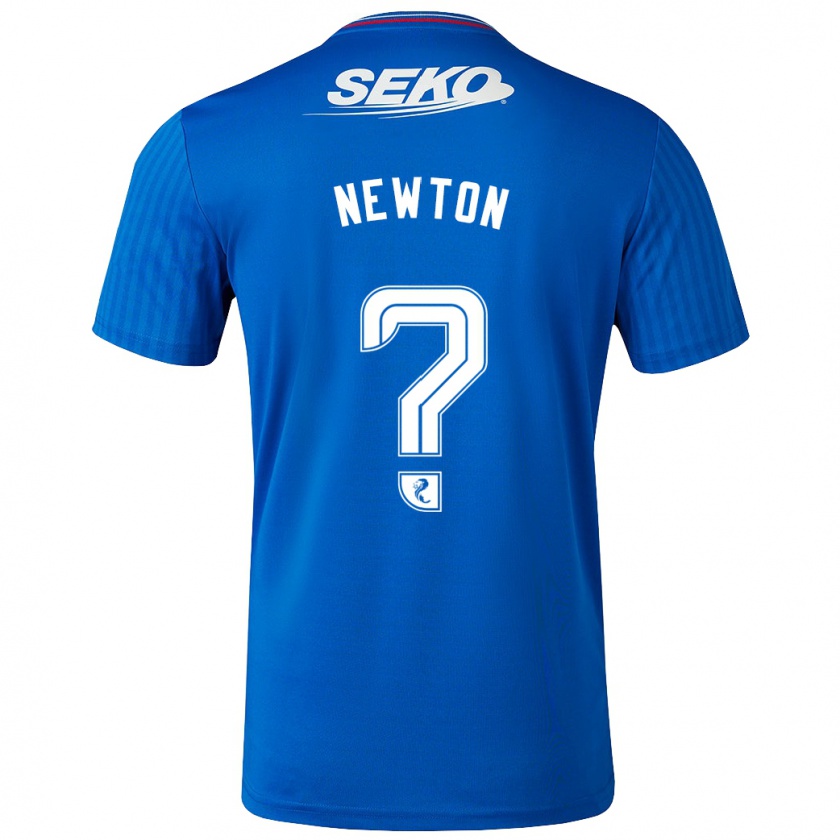 Kandiny Bambino Maglia Jamie Newton #0 Blu Kit Gara Home 2023/24 Maglietta