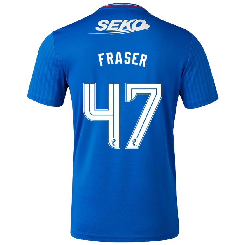 Kandiny Bambino Maglia Robbie Fraser #47 Blu Kit Gara Home 2023/24 Maglietta