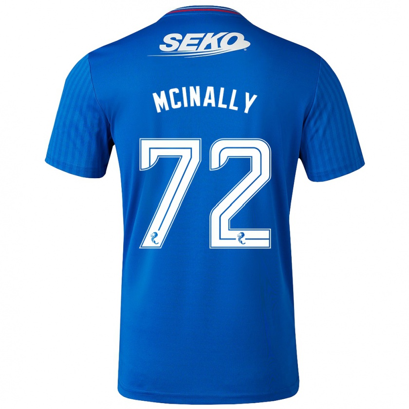 Kandiny Niño Camiseta Darren Mcinally #72 Azul 1ª Equipación 2023/24 La Camisa México