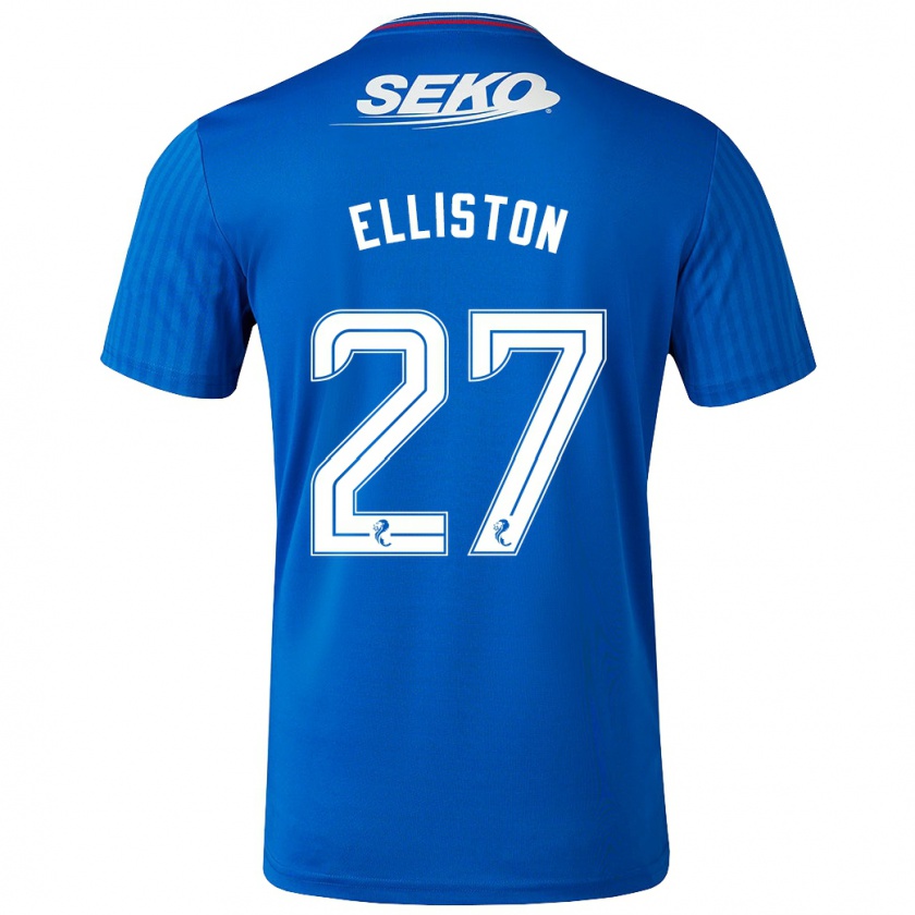 Kandiny Niño Camiseta Maddie Elliston #27 Azul 1ª Equipación 2023/24 La Camisa