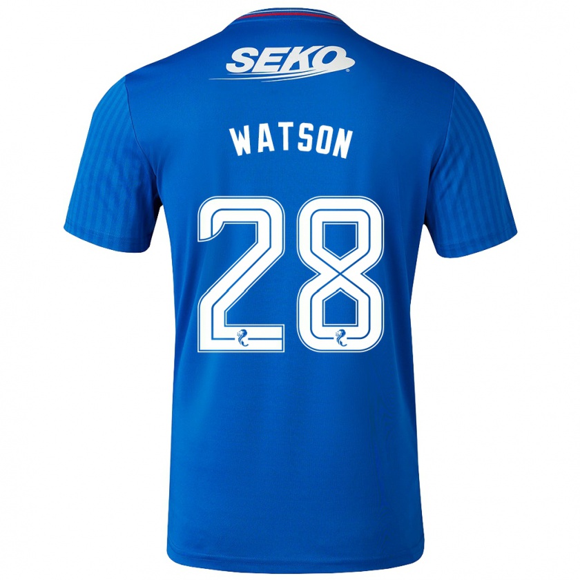 Kandiny Niño Camiseta Emma Watson #28 Azul 1ª Equipación 2023/24 La Camisa México