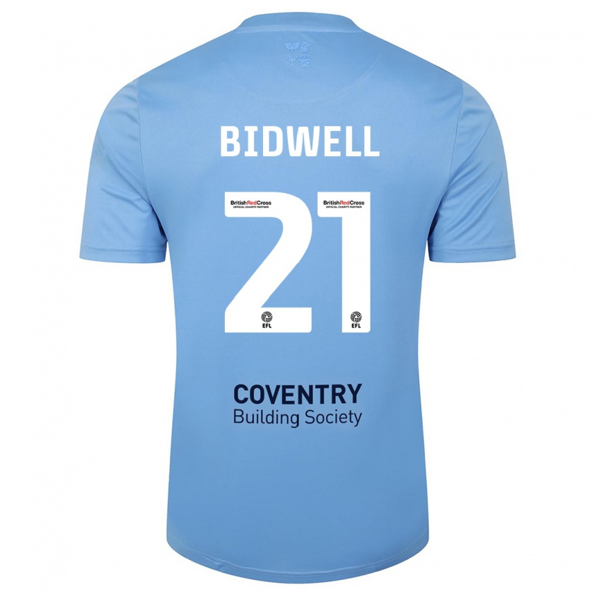 Kandiny Kinderen Jake Bidwell #21 Hemelsblauw Thuisshirt Thuistenue 2023/24 T-Shirt België