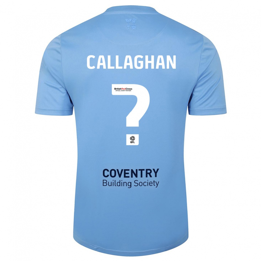 Kandiny Bambino Maglia Charlie Callaghan #0 Cielo Blu Kit Gara Home 2023/24 Maglietta