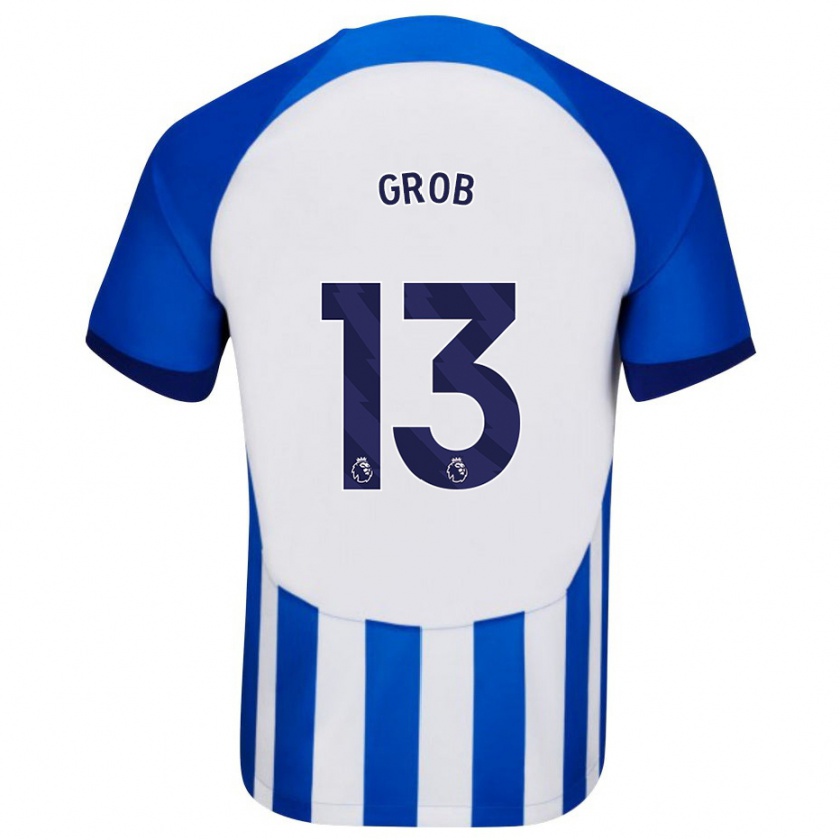 Kandiny Kinder Pascal Groß #13 Blau Heimtrikot Trikot 2023/24 T-Shirt Österreich