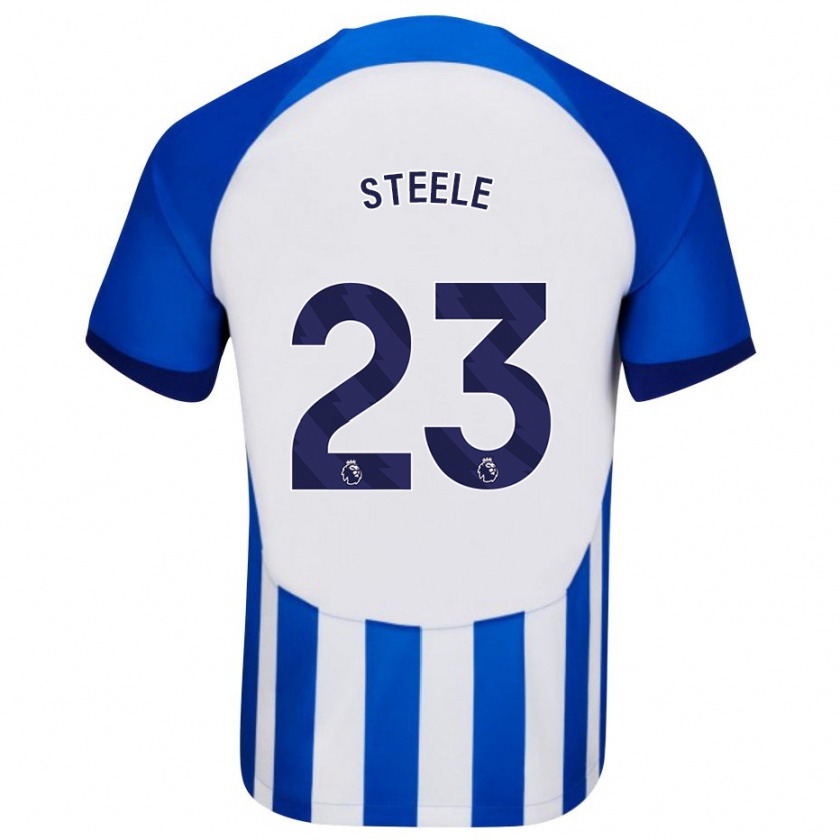 Kandiny Niño Camiseta Jason Steele #23 Azul 1ª Equipación 2023/24 La Camisa