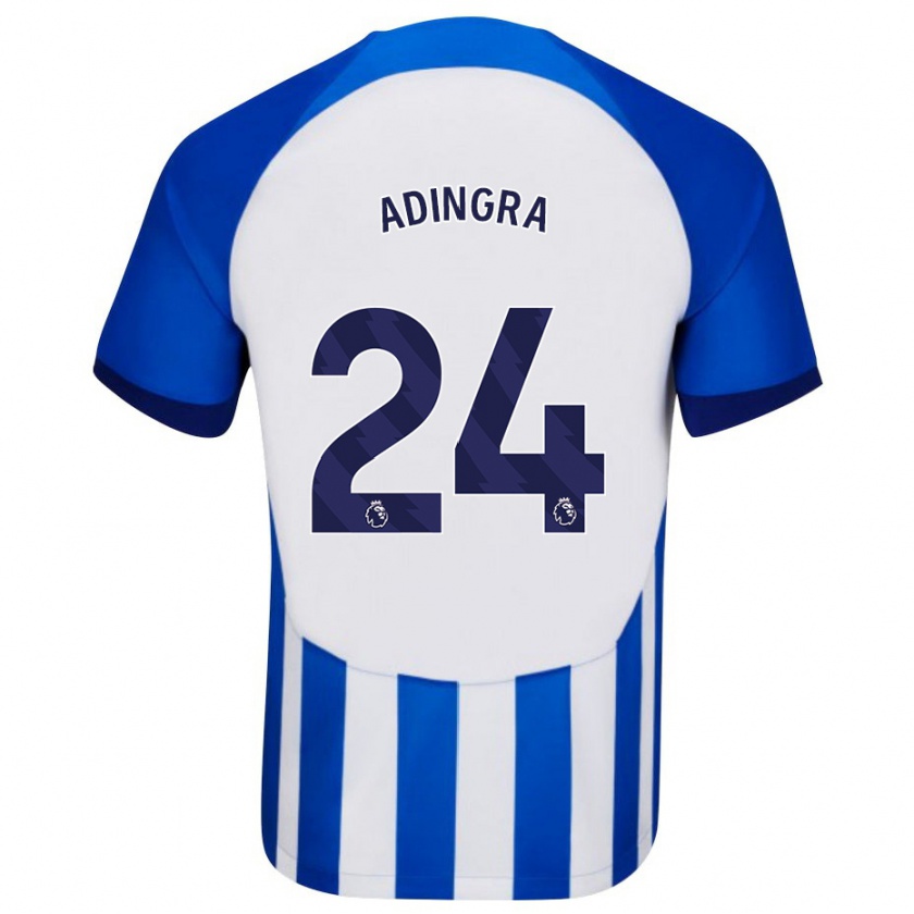 Kandiny Niño Camiseta Simon Adingra #24 Azul 1ª Equipación 2023/24 La Camisa